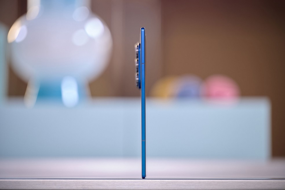 Galaxy Z Fold7 aberto: apenas 4，2 mm de espessura — Foto: Samsung/Divulgação