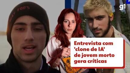 Jornalista entrevista 'clone de IA' de jovem morto em massacre nos EUA e gera críticas Jornalista entrevista 'clone de IA' de jovem morto em massacre nos EUA e gera críticas