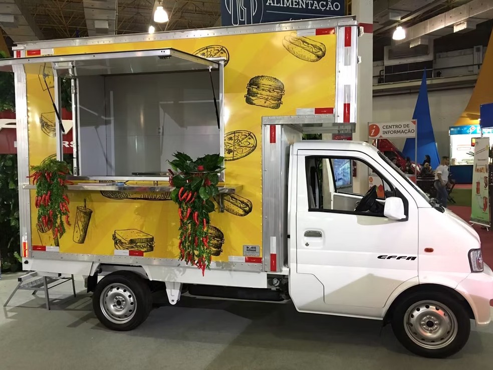 Os veículos da Effa também podem ser utilizados para Food Truck e outras atividades comerciais além de transporte de mercadorias — Foto: Divulgação | Effa