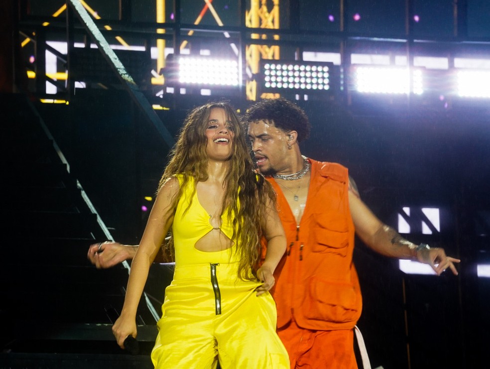 Camila Cabello canta e dança no Rock in Rio 2022 — Foto: Stephanie Rodrigues/g1