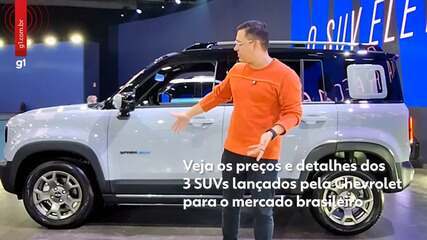 Chevrolet lança 3 novos SUVs para o mercado brasileiro; veja detalhes e preços Chevrolet lança 3 novos SUVs para o mercado brasileiro; veja detalhes e preços
