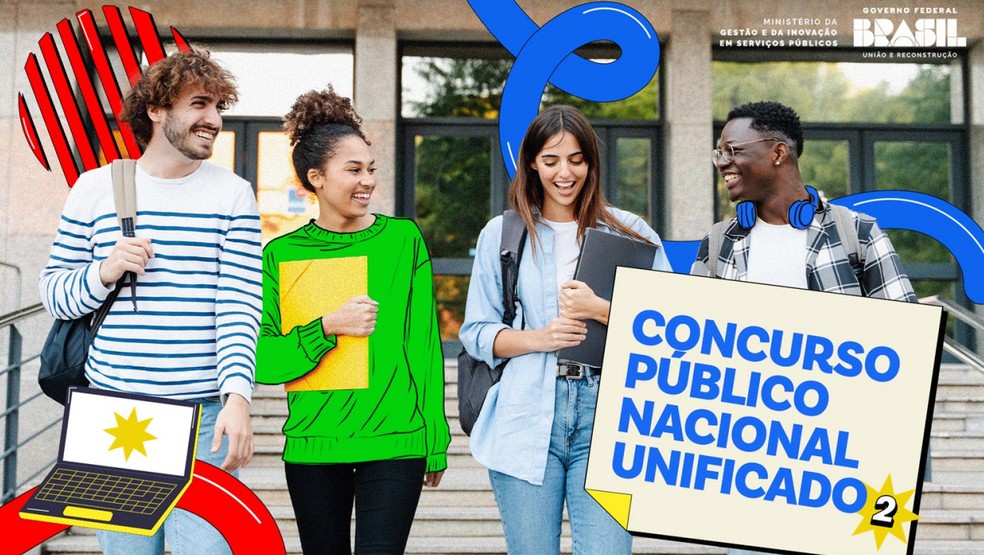 Segunda edição do Concurso Nacional Unificado (CNU — Foto: Ministério da Gestão e Inovação