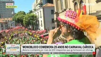 Monobloco comemora 25 anos e encerra o carnaval de rua do Rio